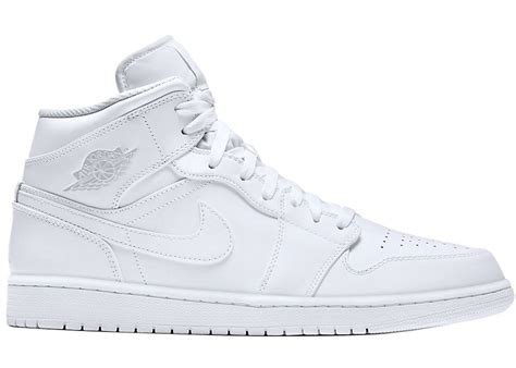 jordan 1 mid white.